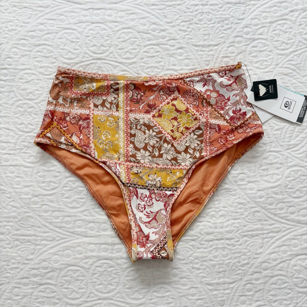 Rip Curl Wanderer High Waist Good Pant Swim Bottom Sz S
